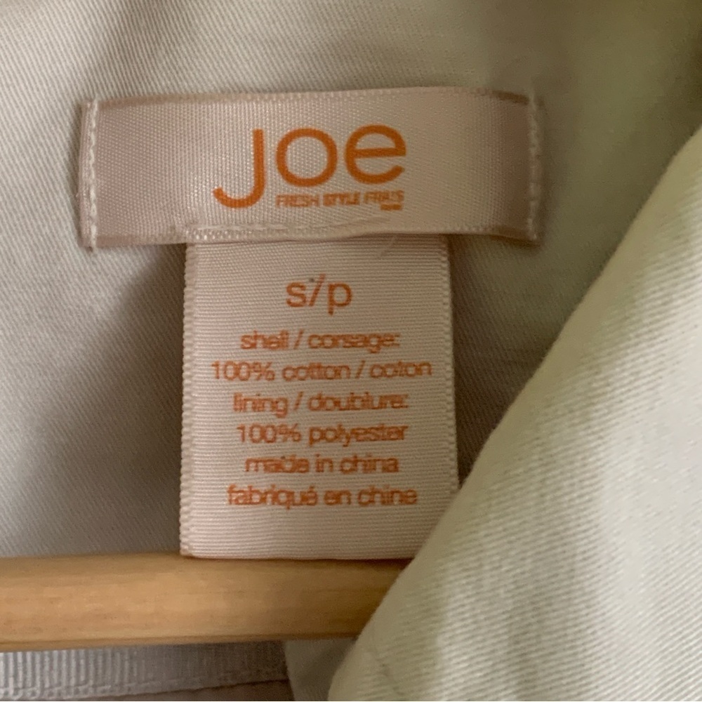 Joe Fresh Cream Cotton Trench Coat Jacket - Picture 8 of 8